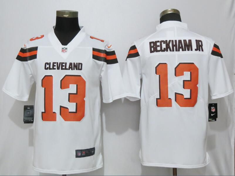 Men Cleveland Browns #13 Beckham jr White Nike Vapor Untouchable Limited Player NFL Jerseys->cleveland browns->NFL Jersey